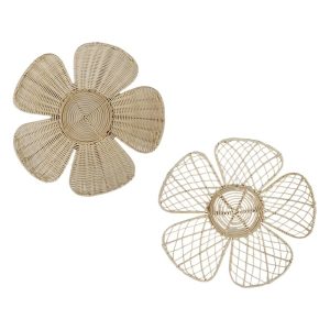 Nordic flower ins wall decoration rattan bed & breakfast Wall pendant flower creative living room photography background wall decoration