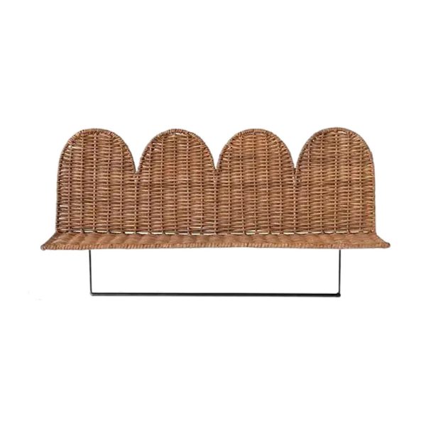 Handmade Rattan Bath Towel Rack Bathroom Storage Rack Multi-Functional Bathroom Toilet Toilet Towel Rack Storage Rack - Image 5