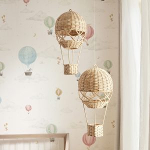 Nordic style children's room preschool place photography agency home decoration supplies hand-woven rattan hot air balloon