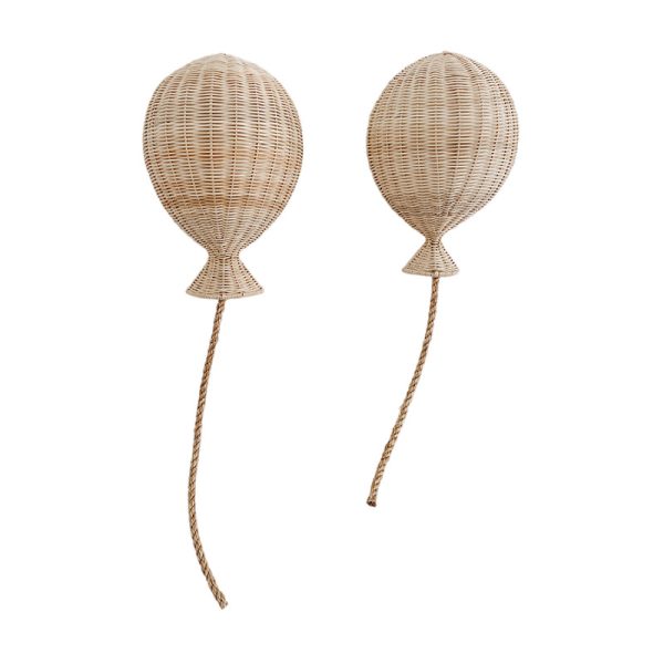 ins Nordic bamboo rattan balloon wall decoration children's room wall decoration wall hanging wall decoration pendant - Image 6