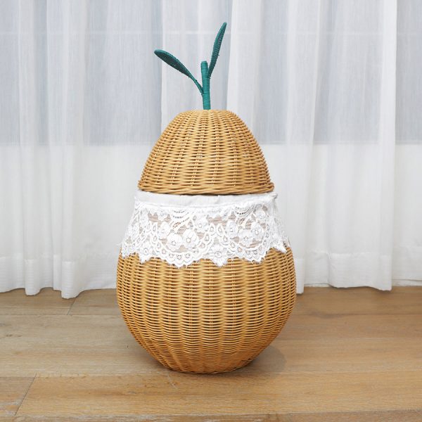 Hand-woven Sydney-shaped sundry basket Bathroom Dirty Clothes Basket Toy Storage Basket Hotel Homestay Decorative Storage Basket - Image 3