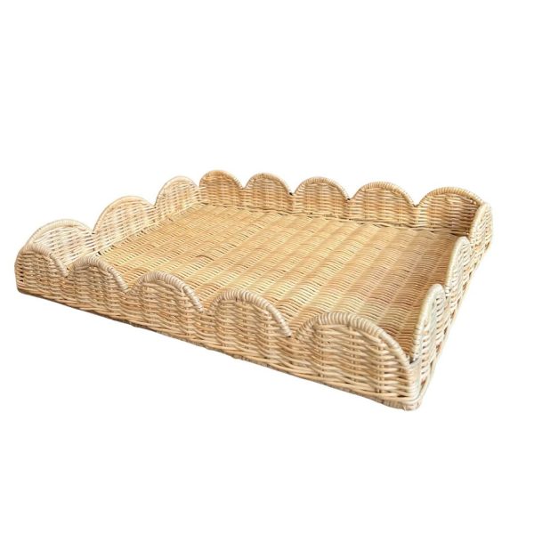 Garden rattan storage tray natural rattan household waterproof and mildew-proof idle storage fruit tray decorative tray - Image 6
